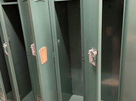 Lenawee Christian School, Adrian, MI Electrostatic Painting of Lockers