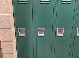 Lenawee Christian School, Adrian, MI Electrostatic Painting of Lockers