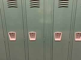 Lenawee Christian School, Adrian, MI Electrostatic Painting of Lockers