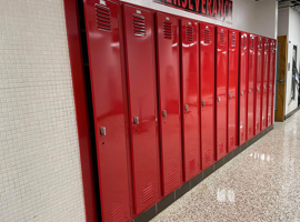 North Mahaska Community School District, New Sharon, IA Electrostatic Painting of Lockers