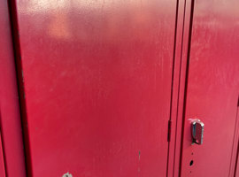 North Mahaska Community School District, New Sharon, IA Electrostatic Painting of Lockers