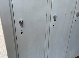 North Mahaska Community School District, New Sharon, IA Electrostatic Painting of Lockers