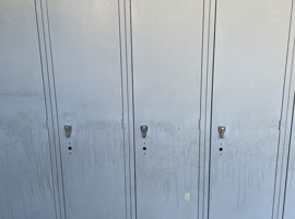 North Mahaska Community School District, New Sharon, IA Electrostatic Painting of Lockers
