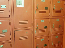 Paris Union School District 96, Paris, IL - Electrostatic Painting of Lockers