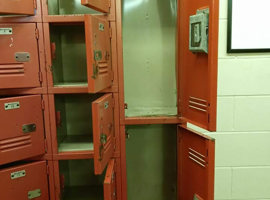 Paris Union School District 96, Paris, IL - Electrostatic Painting of Lockers