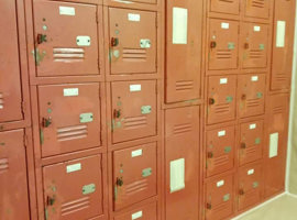 Paris Union School District 96, Paris, IL - Electrostatic Painting of Lockers