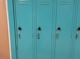 Meyzeek Middle School / JCPS, Kentucky Electrostatic Painting of Lockers