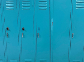 Meyzeek Middle School / JCPS, Kentucky Electrostatic Painting of Lockers