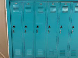 Meyzeek Middle School / JCPS, Kentucky Electrostatic Painting of Lockers