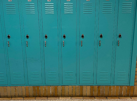 Meyzeek Middle School / JCPS, Kentucky Electrostatic Painting of Lockers