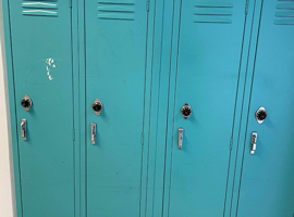 Meyzeek Middle School / JCPS, Kentucky Electrostatic Painting of Lockers