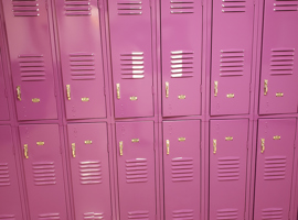 Mill Creek Elementary School, Louisville, KY Electrostatic Painting of Lockers