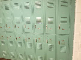 Mill Creek Elementary School, Louisville, KY Electrostatic Painting of Lockers