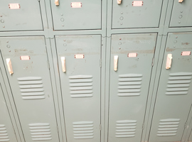 Mill Creek Elementary School, Louisville, KY Electrostatic Painting of Lockers