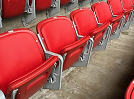 NRG Park, Harris County Sports & Convention Corporation, Houston, TX - Seating Reupholstering and Electrostatic Painting