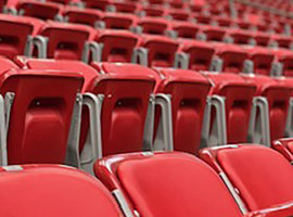 NRG Park, Harris County Sports & Convention Corporation, Houston, TX - Seating Reupholstering and Electrostatic Painting