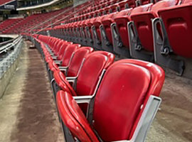 NRG Park, Harris County Sports & Convention Corporation, Houston, TX - Seating Reupholstering and Electrostatic Painting