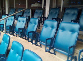 NRG Park, Harris County Sports & Convention Corporation, Houston, TX - Seating Reupholstering and Electrostatic Painting