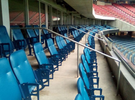 NRG Park, Harris County Sports & Convention Corporation, Houston, TX - Seating Reupholstering and Electrostatic Painting