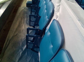 NRG Park, Harris County Sports & Convention Corporation, Houston, TX - Seating Reupholstering and Electrostatic Painting