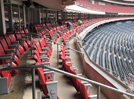 NRG Park, Harris County Sports & Convention Corporation, Houston, TX - Seating Reupholstering and Electrostatic Painting