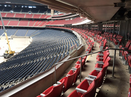 NRG Park, Harris County Sports & Convention Corporation, Houston, TX - Seating Reupholstering and Electrostatic Painting