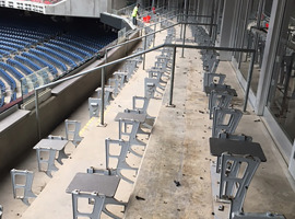 NRG Park, Harris County Sports & Convention Corporation, Houston, TX - Seating Reupholstering and Electrostatic Painting