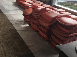 NRG Park, Harris County Sports & Convention Corporation, Houston, TX - Seating Reupholstering and Electrostatic Painting