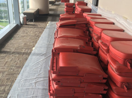 NRG Park, Harris County Sports & Convention Corporation, Houston, TX - Seating Reupholstering and Electrostatic Painting