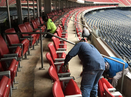 NRG Park, Harris County Sports & Convention Corporation, Houston, TX - Seating Reupholstering and Electrostatic Painting