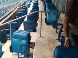 NRG Park, Harris County Sports & Convention Corporation, Houston, TX - Seating Reupholstering and Electrostatic Painting