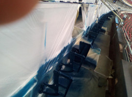 NRG Park, Harris County Sports & Convention Corporation, Houston, TX - Seating Reupholstering and Electrostatic Painting