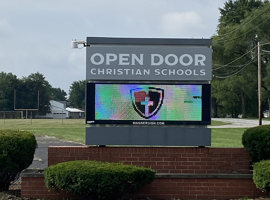 Open Door Christian Schools, Elyria, OH - Electrostatic Painting of Lockers