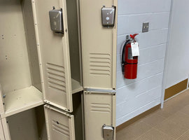 Open Door Christian Schools, Elyria, OH - Electrostatic Painting of Lockers