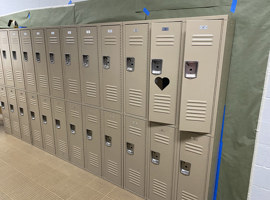 Open Door Christian Schools, Elyria, OH - Electrostatic Painting of Lockers