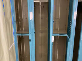 Progressive Insurance, Highland Heights, OH Electrostatic Painting of Lockers