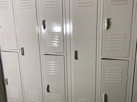 Progressive Insurance, Highland Heights, OH Electrostatic Painting of Lockers