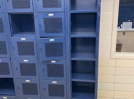 Sandusky High School, Sandusky, Ohio - Electrostatic Painting of Lockers