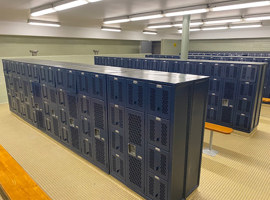 Sandusky High School, Sandusky, Ohio - Electrostatic Painting of Lockers