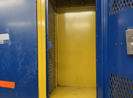 Sandusky High School, Sandusky, Ohio - Electrostatic Painting of Lockers