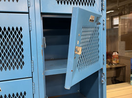 Sandusky High School, Sandusky, Ohio - Electrostatic Painting of Lockers