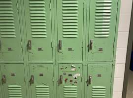 Shacklette Elementary, JCPS, Kentucky Electrostatic Locker Painting