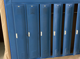 Shaker Heights CSD, High School, Shaker Heights, OH Electrostatic Painting of Lockers