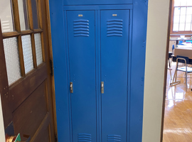 Shaker Heights CSD, High School, Shaker Heights, OH Electrostatic Painting of Lockers