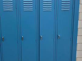 Shaker Heights CSD, High School, Shaker Heights, OH Electrostatic Painting of Lockers