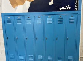 Shaker Heights CSD, High School, Shaker Heights, OH Electrostatic Painting of Lockers