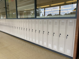 Shaker Heights CSD, Middle School, Shaker Heights, OH Electrostatic Painting of Lockers