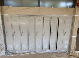 Shaker Heights CSD, Middle School, Shaker Heights, OH Electrostatic Painting of Lockers