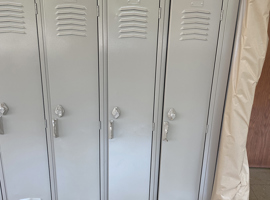 Shaker Heights CSD, Middle School, Shaker Heights, OH Electrostatic Painting of Lockers