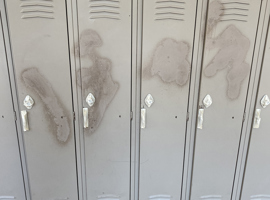 Shaker Heights CSD, Middle School, Shaker Heights, OH Electrostatic Painting of Lockers